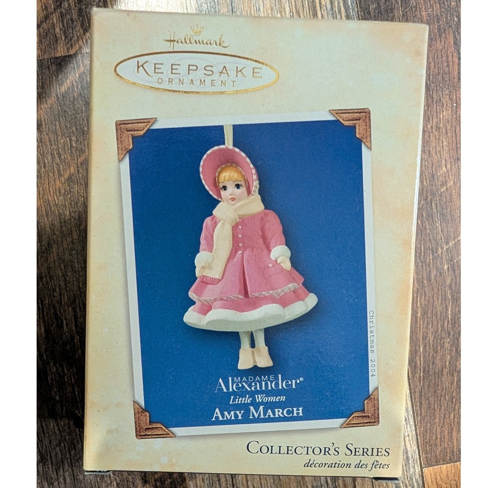 Hallmark Keepsake Ornament Madame Alexander Little Women Amy March Porcelain